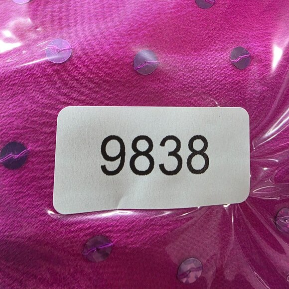 Womens Vintage Diane Gilman Pink 100% Silk Sequin Blouse Button Up Long Sleeve S - Picture 8 of 8